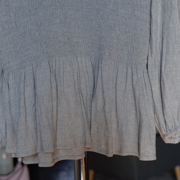 3/4 Sleeve V-neck Top MADEWELL - Picture 3 of 5